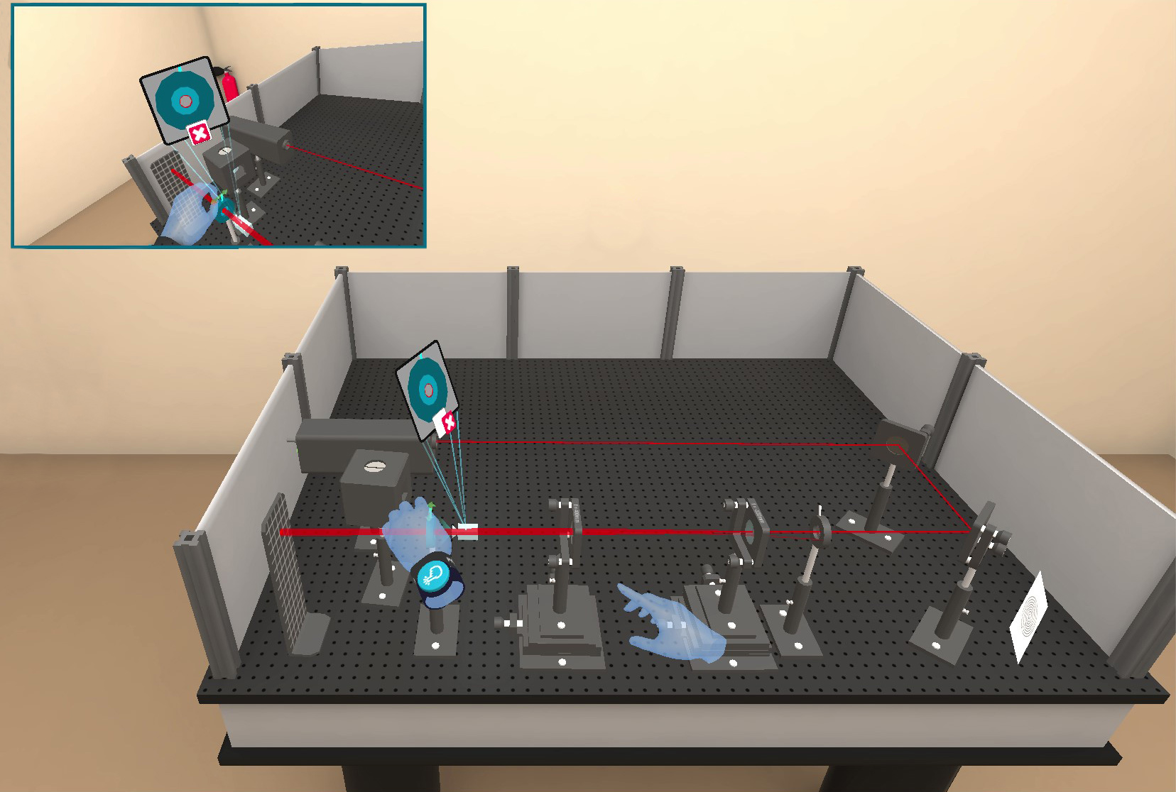 Vue bas à sable - Immersive Photonics Lab