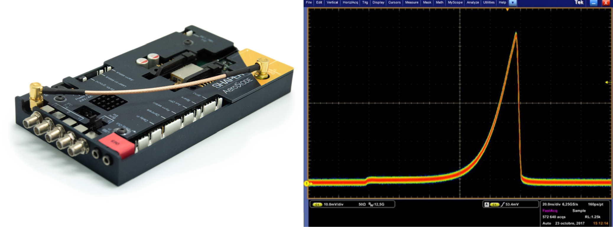 Pulsed laser diode driver shaper curve